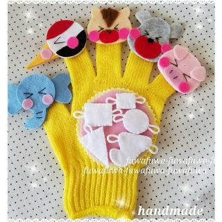 ハンドメイド★コンコンくしゃん★どうぶつ★手袋シアター(その他)