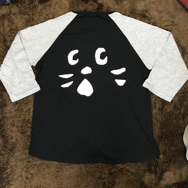 Ne-net(ネネット)の【ポキ子様専用】アップにゃーラグランTシャツ メンズのトップス(Tシャツ/カットソー(七分/長袖))の商品写真