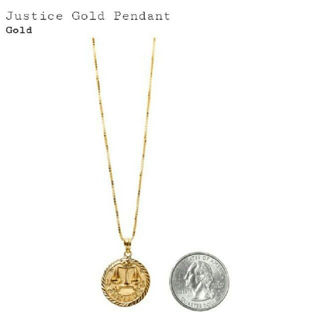 ポイント10倍】 Supreme - pendant gold justice SUPREME 18SS