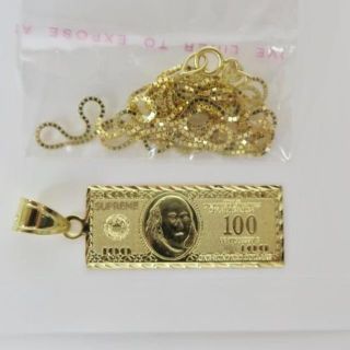 シュプリーム(Supreme)のSupreme 100 Dollar Bill Gold Pendant(ネックレス)