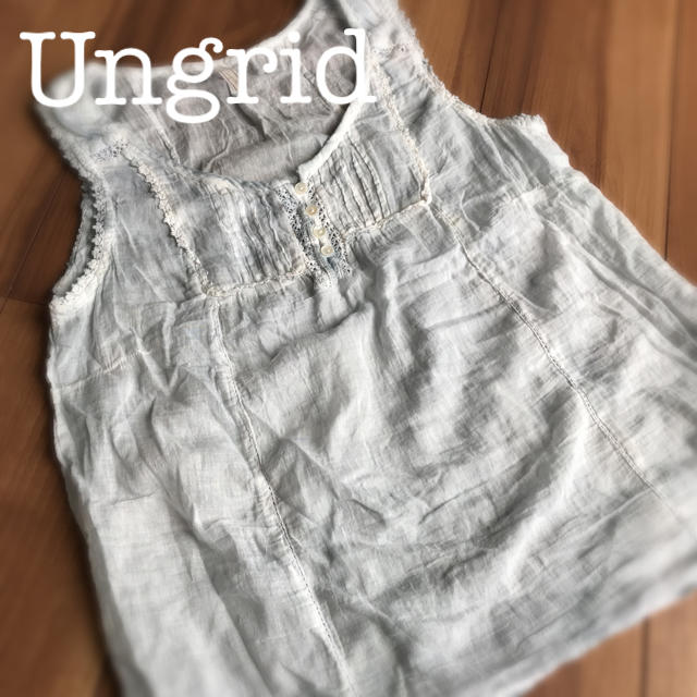 Ungrid(アングリッド)のUngrid✩コットンレースタンク レディースのトップス(タンクトップ)の商品写真