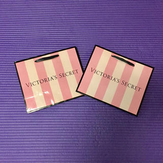 ヴィクトリアズシークレット(Victoria's Secret)のビクトリアシークレット  ショップバッグ2枚セット 送料込(ショップ袋)