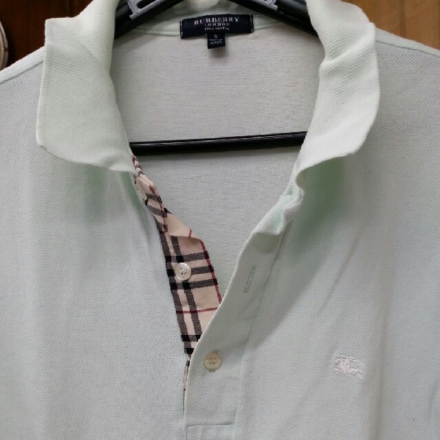BURBERRY(バーバリー)のBURBERRY    半袖ポロシャツ   ライム    サイズS メンズのトップス(ポロシャツ)の商品写真