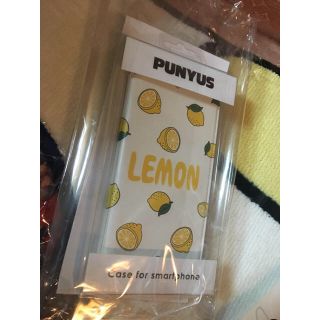 プニュズ(PUNYUS)のまい様専用  新品 PUNYUS レモン柄スマホケース (iPhoneケース)