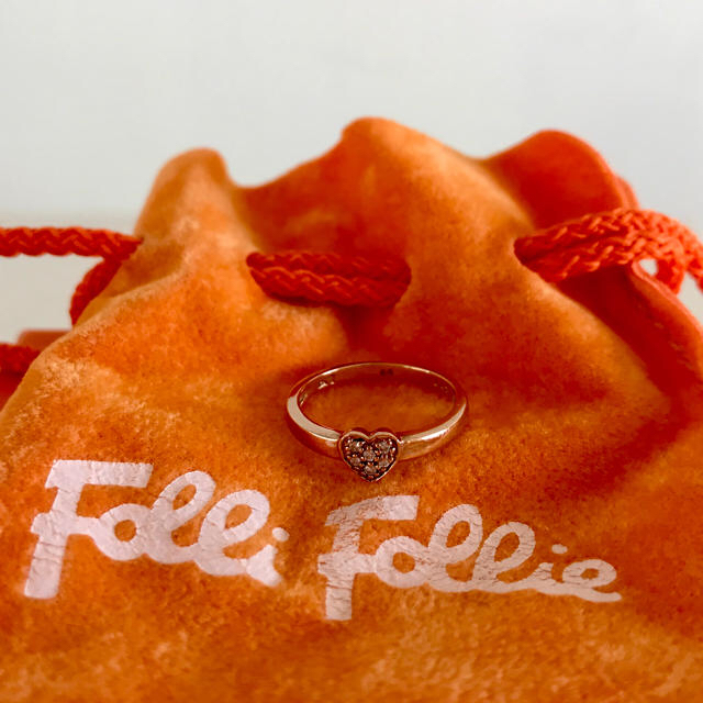 Folli Follie(フォリフォリ)の♡FolliFollieフォリフォリ♡ピンクゴールドピンキーリング♡44*10k レディースのアクセサリー(リング(指輪))の商品写真
