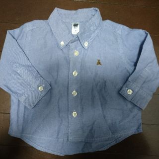 ベビーギャップ(babyGAP)のGAPギャップ 長袖シャツ★ブルー水色 80cm(シャツ/カットソー)