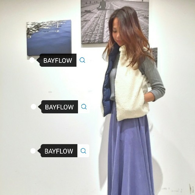 BAYFLOW(ベイフロー)のポン様専用 BAYFLOW ボアリバーシブルダウンベスト レディースのジャケット/アウター(ダウンベスト)の商品写真