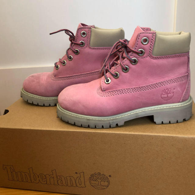 Timberland(ティンバーランド)のTimberLandキッズ！ピンク！18.5センチ キッズ/ベビー/マタニティのキッズ靴/シューズ(15cm~)(ブーツ)の商品写真