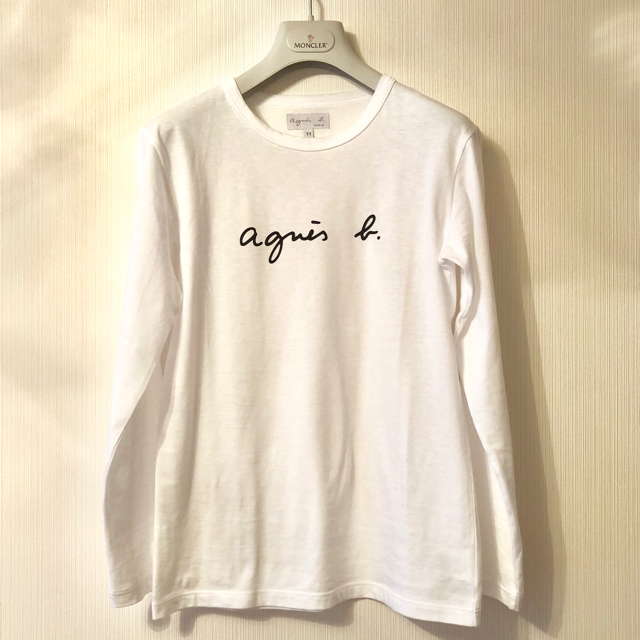 agnes b.(アニエスベー)のアニエス・ベー ロンT 未使用 ワケあり 白 Sサイズ  レディースのトップス(Tシャツ(長袖/七分))の商品写真