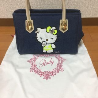 レディー(Rady)のrady キティバッグ デニム s(ハンドバッグ)