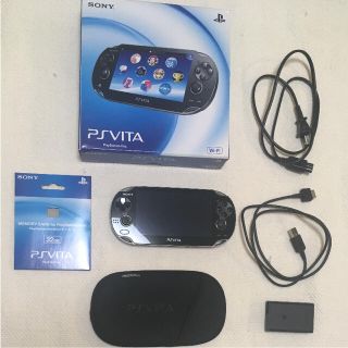 プレイステーションヴィータ(PlayStation Vita)のPSVITA 本体 美品 32GBメモリーカード付(携帯用ゲーム機本体)