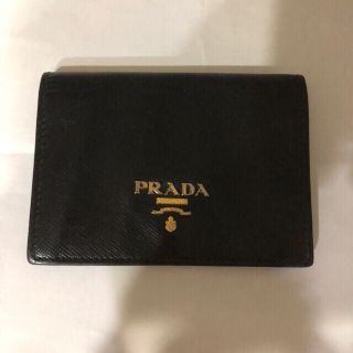 プラダ(PRADA)のプラダ 名刺入れ カードケース 黒色 PRADA(名刺入れ/定期入れ)