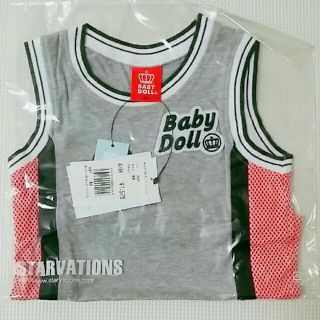 ベビードール(BABYDOLL)の★新品・未使用★BABY DOLL/ベビードール　タンクトップ　80㎝　グレー(タンクトップ/キャミソール)