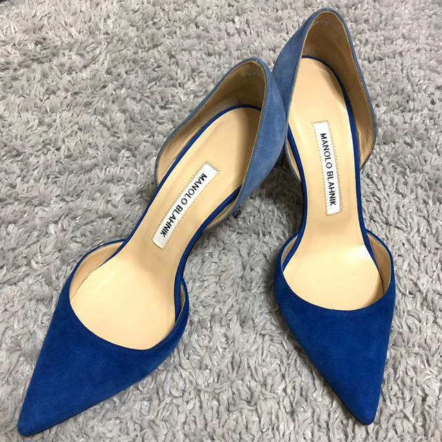 MANOLO BLAHNIK(マノロブラニク)のバイカラー パンプス レディースの靴/シューズ(ハイヒール/パンプス)の商品写真