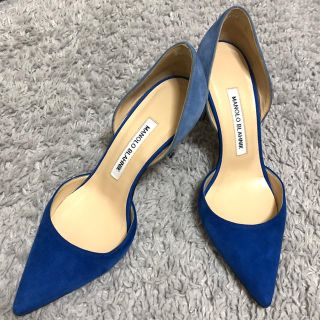 マノロブラニク(MANOLO BLAHNIK)のバイカラー パンプス(ハイヒール/パンプス)