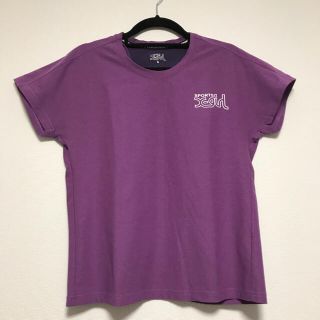 エックスガール(X-girl)の【美品】エックスガール／X-girl レディース スポーツ Ｔシャツ パープル(Tシャツ(半袖/袖なし))