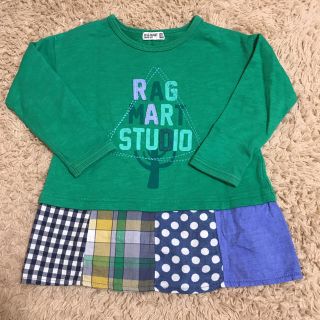 ラグマート(RAG MART)の女の子100センチ ラグマートスウェットチュニック(Tシャツ/カットソー)