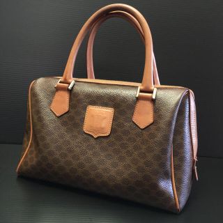 celine - オールド セリーヌ マカダム柄 ボストン バッグの通販 by み