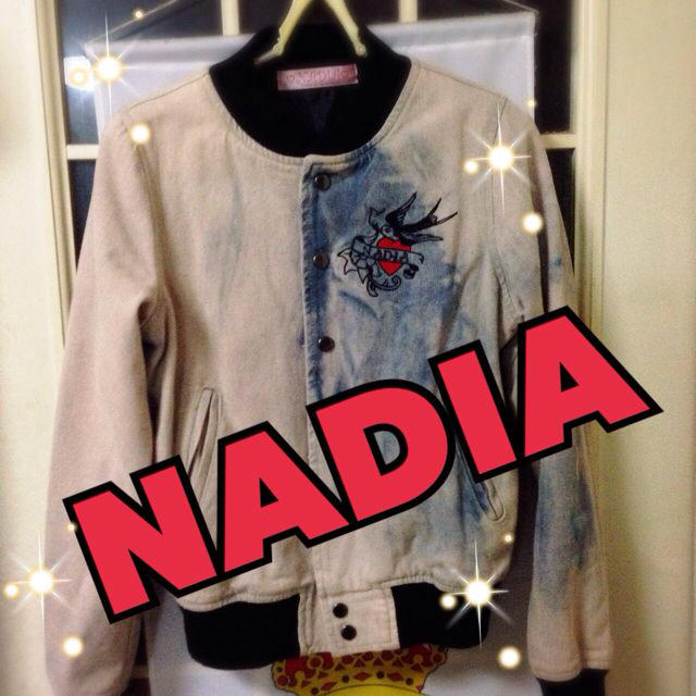NADIA(ナディア)のNADIA タトゥーブルゾン レディースのジャケット/アウター(Gジャン/デニムジャケット)の商品写真
