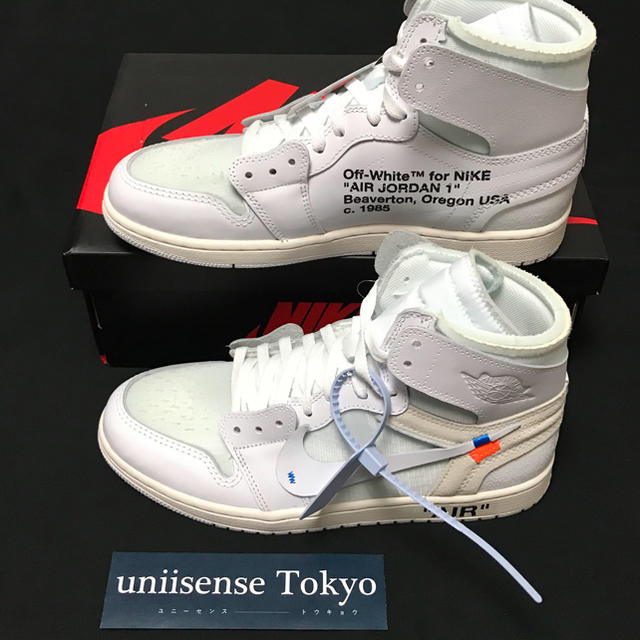 OFF-WHITE(オフホワイト)の限定正規新品 AIR JORDAN 1 x OFF-WHITE NRG US10 メンズの靴/シューズ(スニーカー)の商品写真