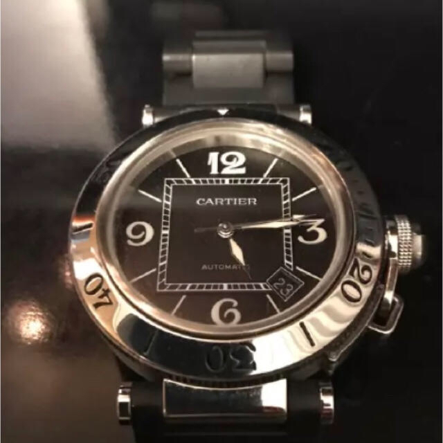 訳あり カルティエ CARTIER W31080M7 パシャ シータイマー デイト 自動巻き メンズ _751411