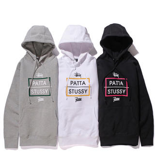 STUSSY × PATTA 別注 ロゴ パーカー