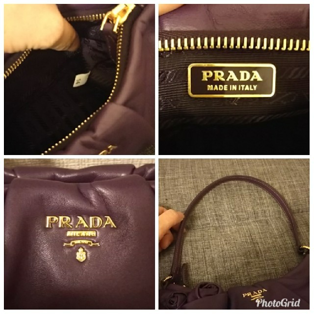 PRADA ラムレザー ショルダー バッグ ポシェット ポーチ 2