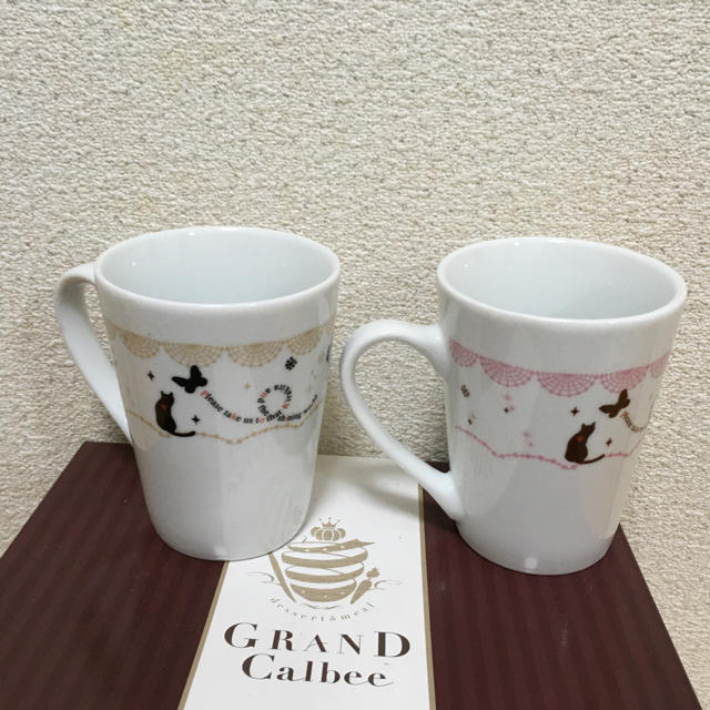 グラス猫 マグカップ ペア かわいい 新品の通販 By みみ S Shop ラクマ
