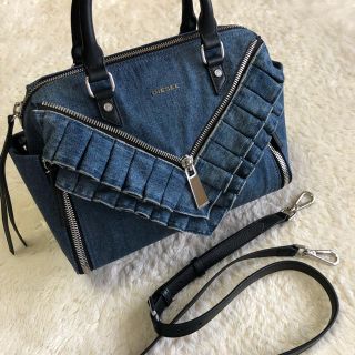 ディーゼル(DIESEL)のchi's様専用☆新品同様 17SS ディーゼル デニム×フリル 2WAYバッグ(ショルダーバッグ)