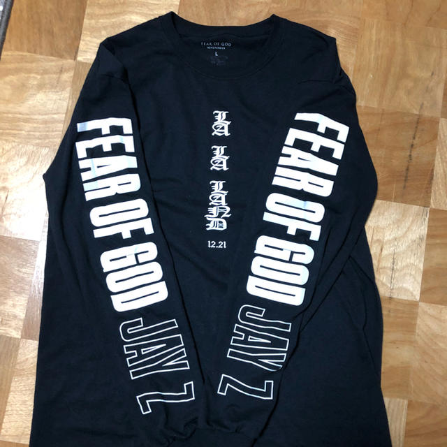 美品 Fear Of God × Jay Z ロンT フィアオブゴッド L中古美品状態は