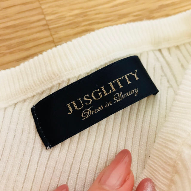 JUSGLITTY(ジャスグリッティー)のジャスグリッティー  春❤︎ニットワンピ レディースのワンピース(ひざ丈ワンピース)の商品写真