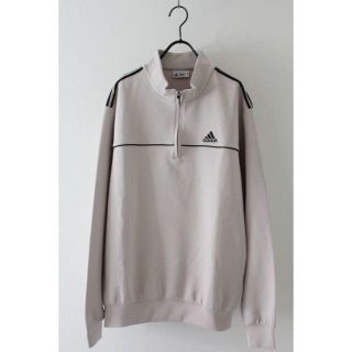 アディダス(adidas)のアディダス　ハーフジップ　カットソー　古着　スポーツシャツ(Tシャツ/カットソー(七分/長袖))