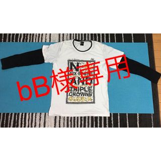 ラスケー(RUSS・K)のラスケー RUSS-K 重ね着風長袖Tシャツ(Tシャツ/カットソー(七分/長袖))