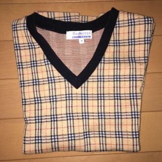 バーバリーブルーレーベル(BURBERRY BLUE LABEL)のBurberry バーバリー 半袖Vネックシャツ(Tシャツ/カットソー(半袖/袖なし))