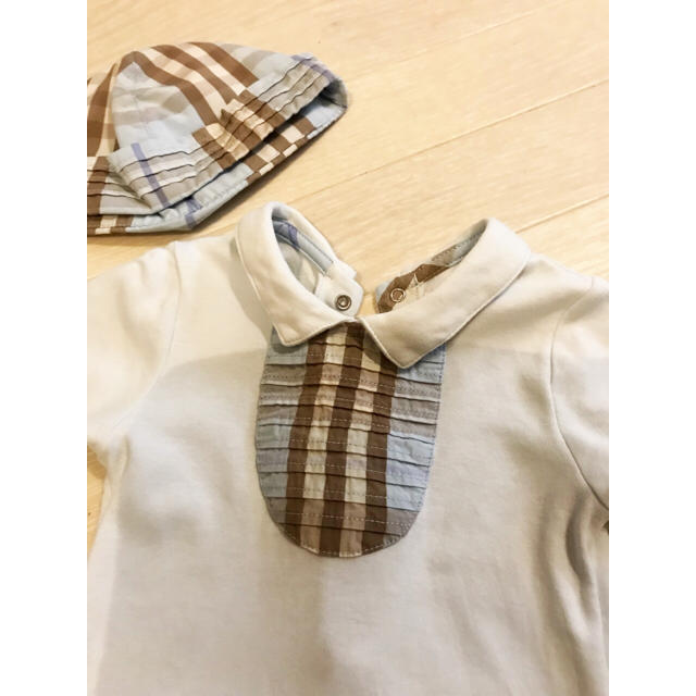 BURBERRY(バーバリー)のバーバリーベビー★3Ｍ★美品2点セット キッズ/ベビー/マタニティのベビー服(~85cm)(ロンパース)の商品写真