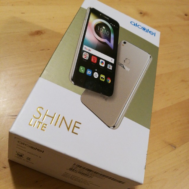 ANDROID(アンドロイド)のSIMフリー　新品　ALCATEL SHINE  LITE  スマホ/家電/カメラのスマートフォン/携帯電話(スマートフォン本体)の商品写真