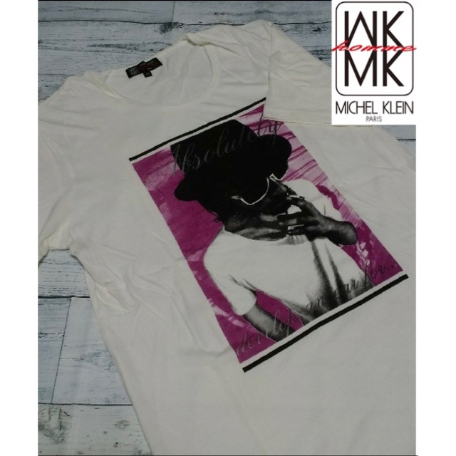 MK MICHEL KLEIN homme(エムケーミッシェルクランオム)の★コロたん様専用 新品 MK homme プリントT  半袖 L メンズのトップス(Tシャツ/カットソー(半袖/袖なし))の商品写真