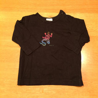 アニエスベー(agnes b.)のアニエスベー  子供服 サイズ90 カットソー 男の子 女の子 ブラック(Tシャツ/カットソー)