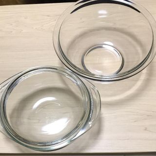 パイレックス(Pyrex)の岩城ガラス 耐熱 ボウル&蓋付きボウルセット(調理道具/製菓道具)