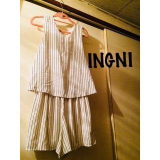 イング(INGNI)のINGNIボーダーオールインワン(オールインワン)