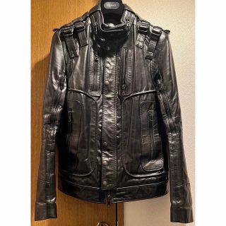 バルマン(BALMAIN)のバルマンオムbalmain homme レザーライダース 44(ライダースジャケット)