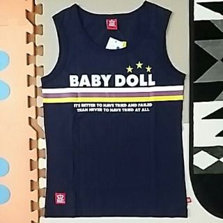 ベビードール(BABYDOLL)の★新品・未使用★BABY DOLL/ベビードール　タンクトップ　S　ネイビー(タンクトップ)