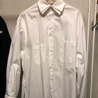 Yohji Yamamoto - Yohji Yamamoto POUR HOMME 17AW 二枚襟ロングシャツ