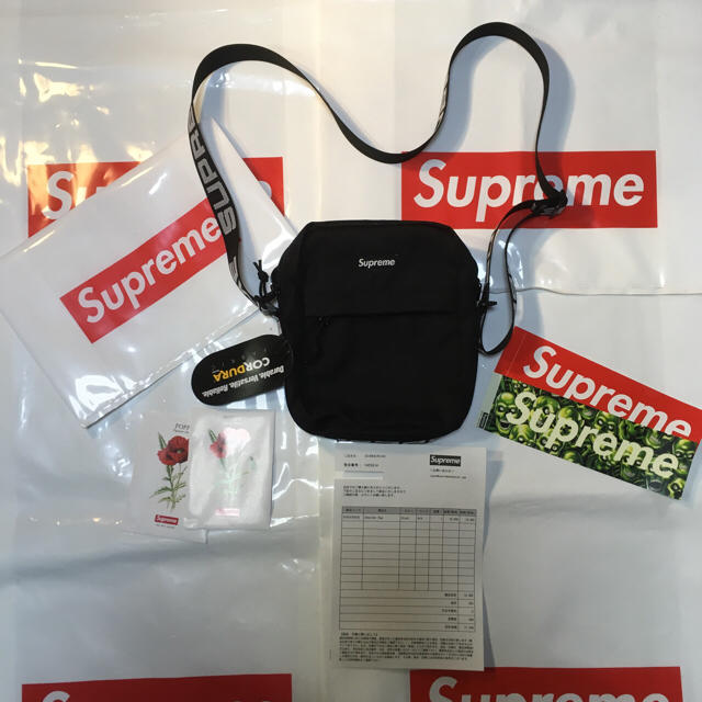 supreme shoulder bag 18ss black-