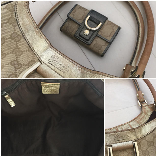 Gucci(グッチ)のGUCCI グッチ GG柄バッグ&キーケースset  ショルダー レディースのバッグ(ショルダーバッグ)の商品写真