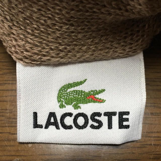 LACOSTE(ラコステ)のラコステ☆ポンポン付き☆ニット帽 レディースの帽子(ニット帽/ビーニー)の商品写真