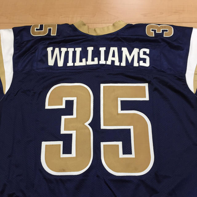 Reebok(リーボック)のNFL RAMS ユニフォーム ジャージ WILLIAMS#35 リーボック スポーツ/アウトドアのスポーツ/アウトドア その他(アメリカンフットボール)の商品写真