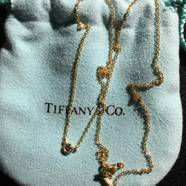 Tiffany Co ティファニー バイザヤード ネックレス 0 05ctの通販 By Choco ティファニーならラクマ