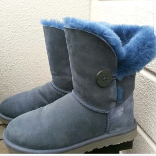 アグ(UGG)のUGGブーツ　ネイビー（24センチ）(ブーツ)