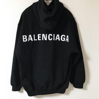 バレンシアガ(Balenciaga)のBALENCIAGA ロゴ入り パーカー 送料・関税込み 新品未使用 正規品(パーカー)